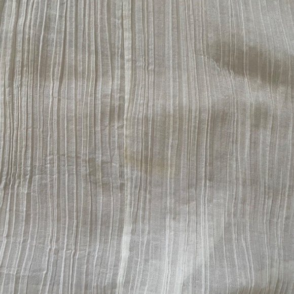 Vintage sheer cream lace and chiffon dress - Picture 2 of 4